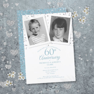 60. Jubiläum-Kinderjubiläum-Fotos Einladung