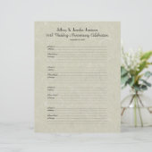 60. Jubiläum Party Gästebuch-Anmeldeseite (Stehend Vorderseite)