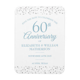 60. Jubiläum Save the Date Liebe Hört Magnet