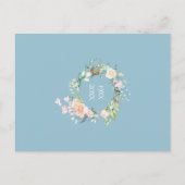 60. Jubiläum Save the Date Rose Grüne Postkarte (Rückseite)