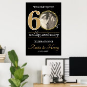 60. Jubiläums-Willkommensschild oder jedes 0. Jubi Poster (Heimbüro)