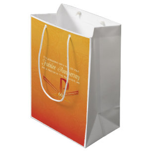 60. Jubiläumsjahr Nun Pax Cross, Orange Mittlere Geschenktüte