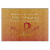 60. Jubiläumsjahr Nun Pax Cross, Orange Schneidebrett (Vorderseite)