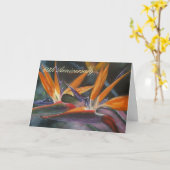 60. Jubiläumskarte mit dem Bird of Paradise Karte (Gelbe Blume)