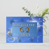 60. Kosmische Party Einladung (Stehend Vorderseite)