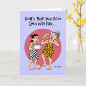 60. "Kuchen mit Feuer" Geburtstagskarte Karte (Gelbe Blume)