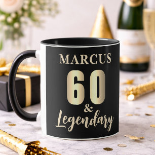 60 & Legendary Gold 60. Geburtstag  Tasse