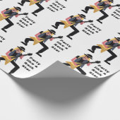 60. Mens 🎸 🤣 Rockstar Birthday Gitarre Funky Fun Geschenkpapier (Ecke)