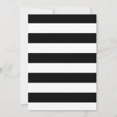 60 Moderne Schwarz und Weiß 60. Geburtstag Einladung (Rückseite)