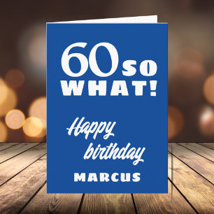 60 na und Lustige Zitat-Typografie 60. Geburtstag Karte