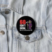 60 nicht ist tödliches grimmiges button (Beispiel)