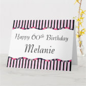 60. oder irgendein Alter Geburtstag-GROSS Karte (Gelbe Blume)