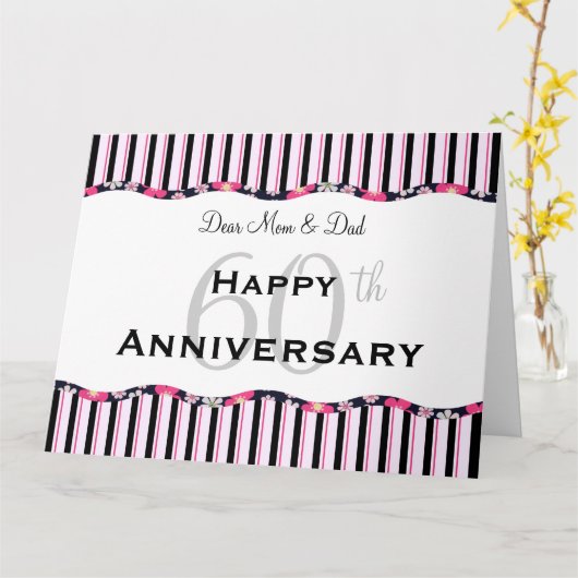 60. oder jedes Jahr Jubiläum-BIG Karte (Gelbe Blume)