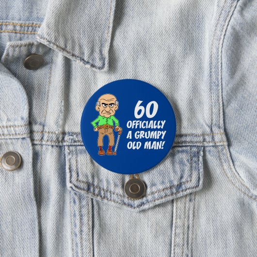 60 Offiziell ein gruseliger alter Mann Button (Beispiel)