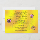 60. Party Einladung (Rückseite)