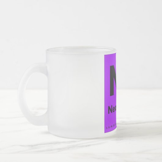 60 Periodensystem des Neodym-| der Elemente Mattglastasse (Links)