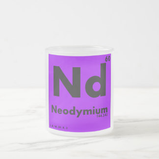 60 Periodensystem des Neodym-| der Elemente Mattglastasse