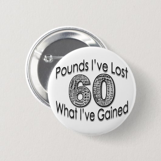 60 Pfund verlorene Knopf- Button (Vorne & Hinten)