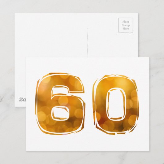 60 POSTKARTE (Vorne/Hinten)