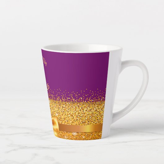 60 prächtige Goldbug lila Name Funkelzeit Milchtasse (Rechts)