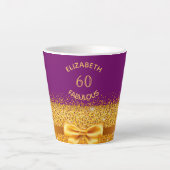 60 prächtige Goldbug lila Name Funkelzeit Milchtasse (Vorderseite)