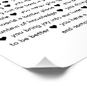 60 Reasons We Love You Photo Collage Keepsake Gift Poster (Ecke)