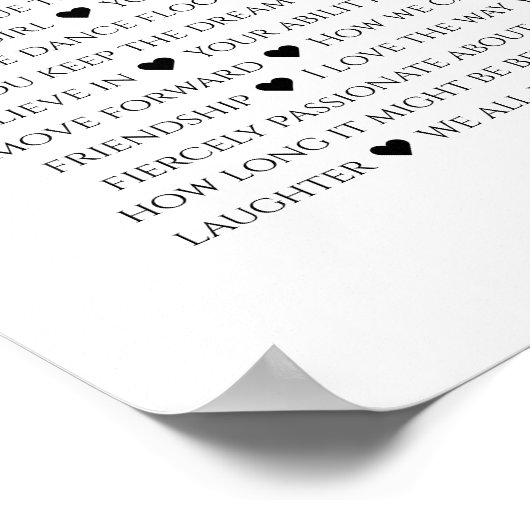 60 reasons why we love you 80th 60th birthday 40th poster (Ecke)