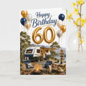 60. Reise-Geburtstag Karte (Gelbe Blume)