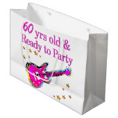 60. ROCK STAR GROßE GESCHENKTÜTE (Vorderseite Schrägansicht)