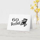 60 Rocks (Rocker) Karte (Gelbe Blume)