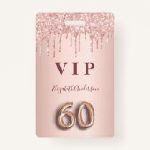 60. Rose Gold Tropfen pink Ausweis (Vorderseite)