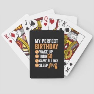 60. Runde 60 Mein perfekter Geburtstag Gaming Spielkarten