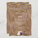 60. Sandgrunge Gold Fairy Lights Rose Einladung<br><div class="desc">60. Sandgrunge Gold Fairy Lights Rose Einladung</div>