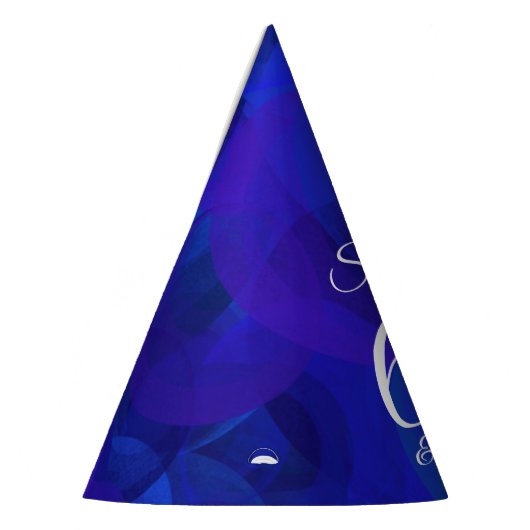 60 & Sassy Elegant Royal Blue Birthday Partyhütchen (Links)