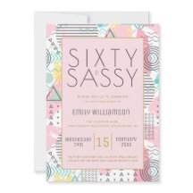 60 & Sassy Pink 1980er Memphis Design 60. Teil