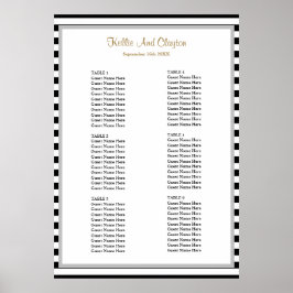 60 Schwarz/Weiß Streifen für Hochzeiten Poster