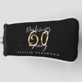 60 sehen gut aus Gold Geburtstagsfeier Golf Headcover (Vorderseite)