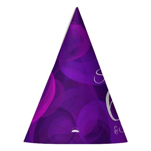 60 & Sensational Elegant Lila Geburtstag Partyhütchen (Links)