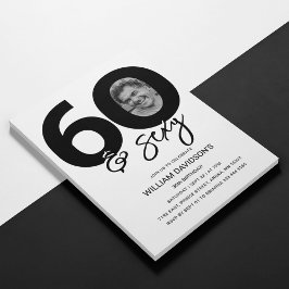 60 & Sexy Foto 60. Geburtstagseinladung Einladung