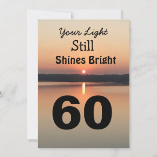 60. Shine Bright Geburtstag Sunrise Black Gold