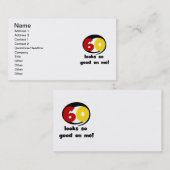 60 sieht mir so gut aus wie T - Shirt und Geschenk Visitenkarte (Vorne/Hinten)