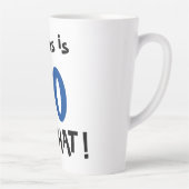 60 So, was Funny Positive Typografie 60. Geburtsta Milchtasse (Rechts)