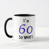 60 So, was lustig Inspiration 60. Geburtstag Tasse (Links)