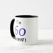 60 So, was lustig Inspiration 60. Geburtstag Tasse (Vorderseite Links)