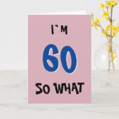 60 so, was lustige Inspiration Zitat 60. Geburtsta Karte (Gelbe Blume)