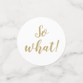 60 So, was lustiges Zitat Golden Script 60. Geburt Konfetti (Klein Vorderseite)
