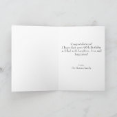 60 so what Funny Abstract Green 60th Birthday Karte (Innenseite)