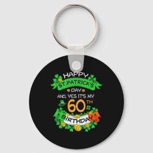 60. St Patricks Day Geburtstag Opa Oma 60. Schlüsselanhänger