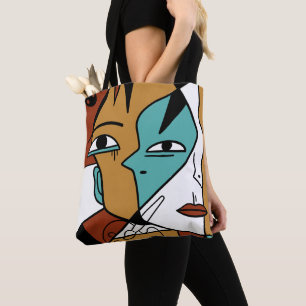 60 Tage Kunst-Challenge Abstracter Kubismus Kunst Tasche
