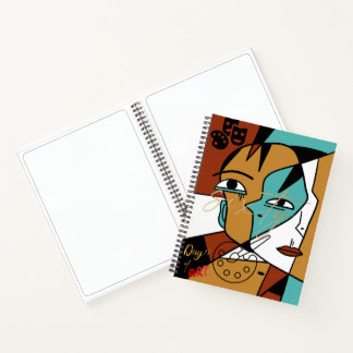60-Tage-Kunst-Challenge Picasso-inspirierte Skizze Notizblock